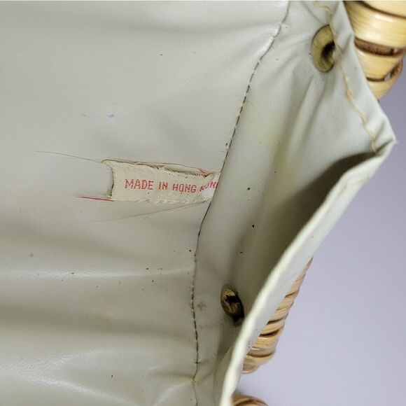 Vintage Rattan Wicker Purse/Tote - Picture 12 of 15